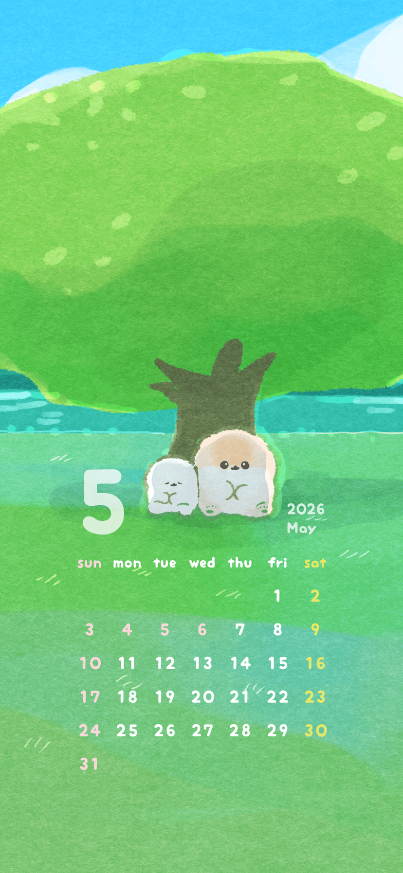 2026年5月 ぽぽちカレンダー